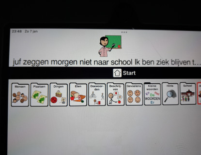 Bericht van Rikus op de spraakcomputer